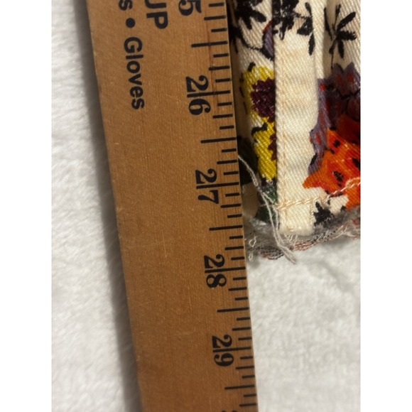 ANTHROPOLOGIE PILCRO Women's Ivory & Floral‎ Print Mid-Rise Skinny Jeans 28 - Picture 3 of 13